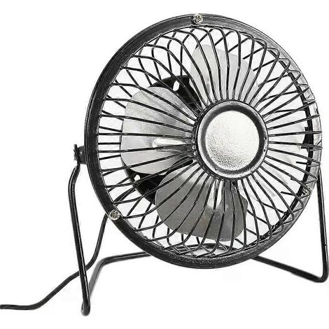 Mini Ventilateur Portable À Pales En Aluminium, Rechargeable Par Usb, En Fer Forgé, Pour Ordinateur De Bureau Ou Pour La Maison, Accessoires D'Été-aquaforge