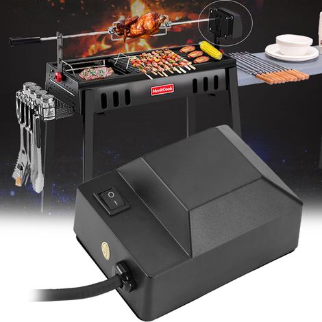 Brochette Électrique Pour Barbecue Avec Moteur Rotatif, Outil De Cuisson 220 V, Prise Européenne-aquaforge