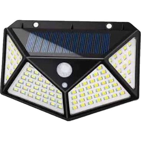 Lampe Solaire Extérieure Étanche Ip65 À 100 Led - Lot De 1-aquaforge