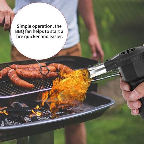 Souffleur Électrique Pour Barbecue, Ventilateur Portable À Piles (piles Non Incluses)-aquaforge