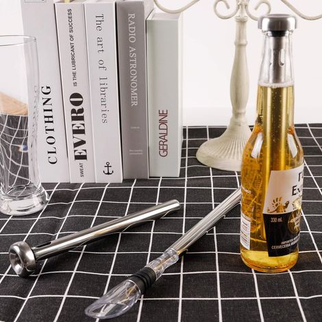 Lot De 2 Refroidisseurs De Bière En Acier Inoxydable, Bâtonnets Rafraîchissants Portables-aquaforge