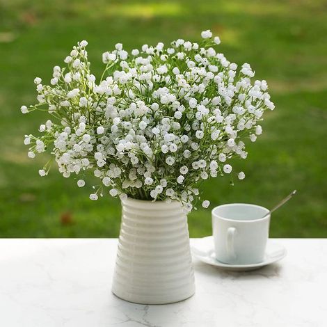Bouquet De Mariage À Faire Soi-même, Composé De Gypsophile Artificielle Blanche De 38 Cm (15 Pouces) B-aquaforge