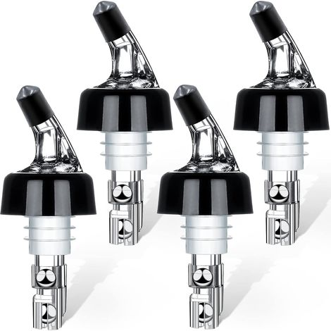 Lot De 4 Doseurs Automatiques Pour Bouteilles - Doseur Rapide Pour Alcool, Vin Et Cocktails - Outil De Bar À Domicile - 30 Ml-aquaforge