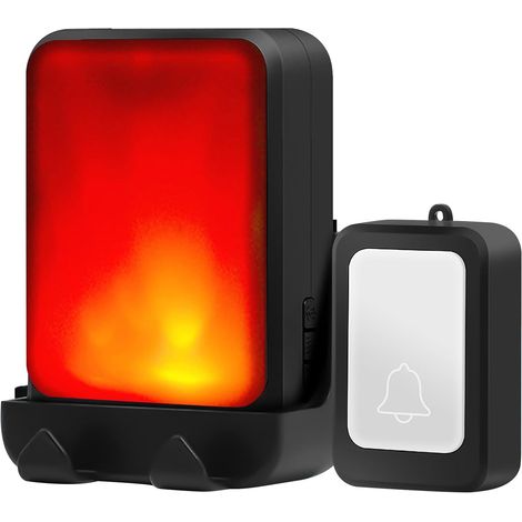 Sonnette Clignotante Puissante Avec 7 Couleurs De Lumière Vive Et 4 Volumes, Sans Fil, Pour La Maison Ou Le Bureau, Adaptée Aux Personnes Âgées.-aquaforge