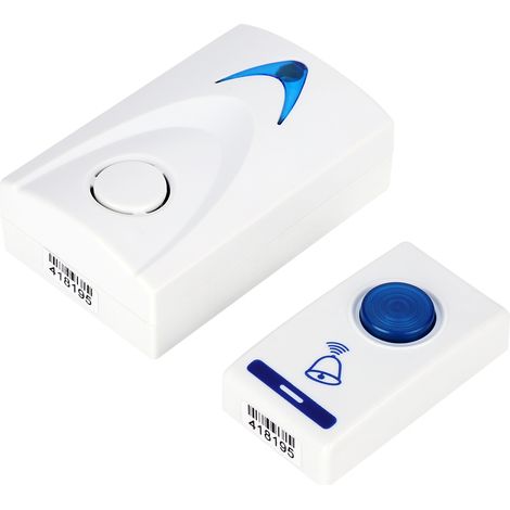 Sonnette Musicale Sans Fil Avec Télécommande, Émetteur Et Récepteur, Pour La Sécurité De La Maison Et Du Bureau.-aquaforge
