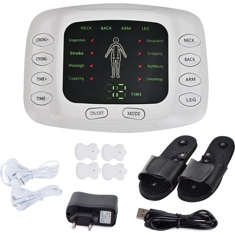 Électrostimulateur Tens Pour Massage Musculaire Et Nerveux Ems Blanc-aquaforge