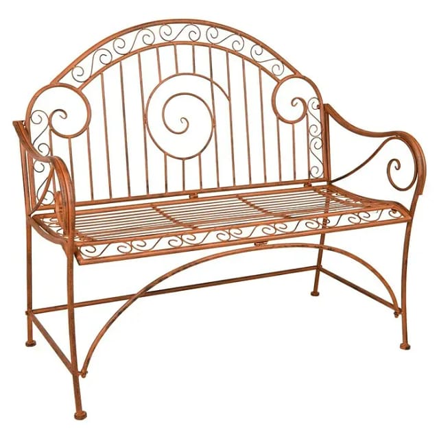Garden Pleasure Gartenbank Camerron 44 cm x 105 cm x 45 cm Rot-Braun
