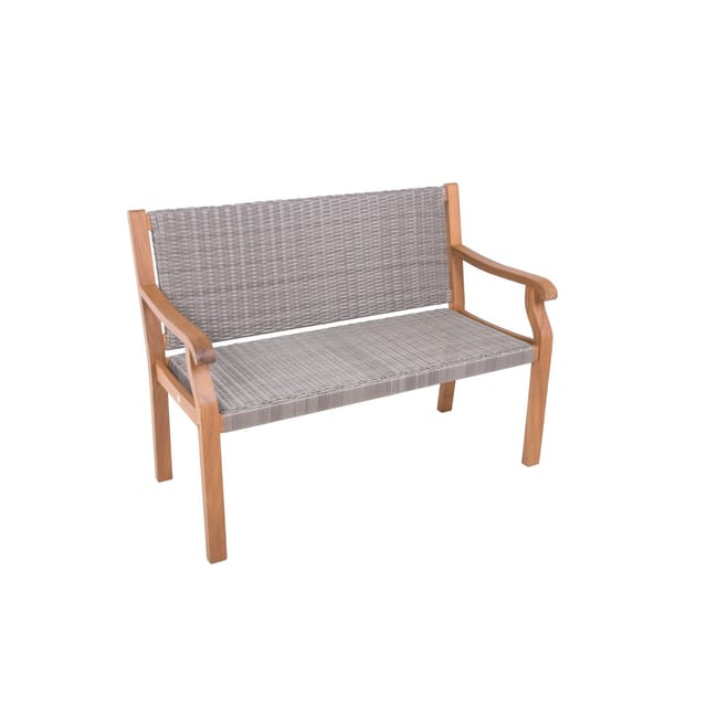 Garden Pleasure Gartenbank Rosario 45 cm x 111 cm x 47 cm Braun-Grau FSC®