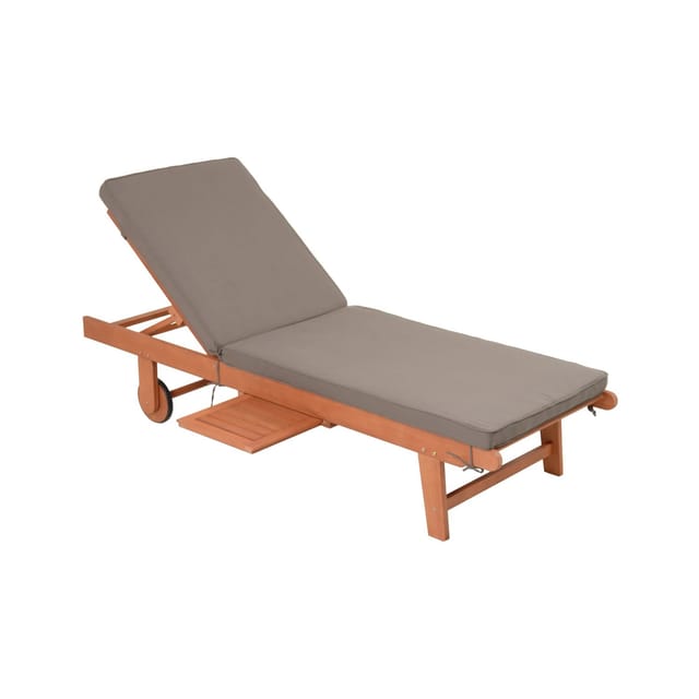 Garden Pleasure Sonnenliege San Diego mit Auflage Braun FSC®