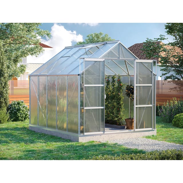 Vitavia Gewächshaus Uranus 8300 Alu blank 8,3 m²