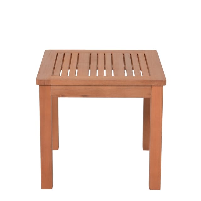 Garden Pleasure Gartentisch Tucson Quadratisch Holz Braun 44 cm x 44 cm