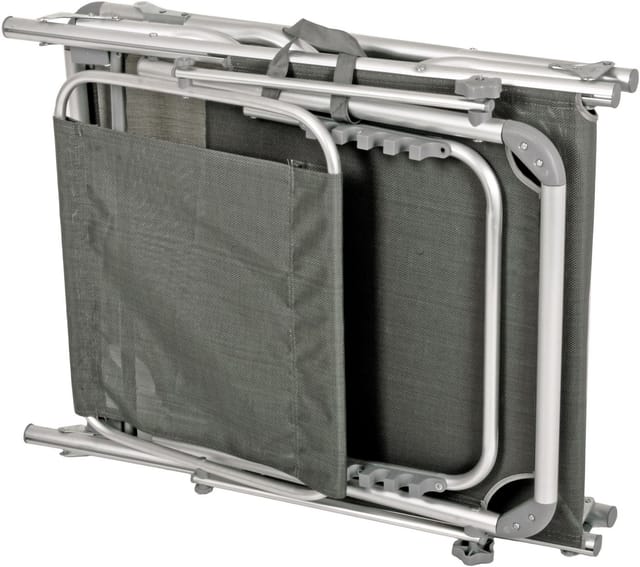 Garden Pleasure Sonnenliege Kiso 30 cm x 61 cm x 188 cm Silber-Grau