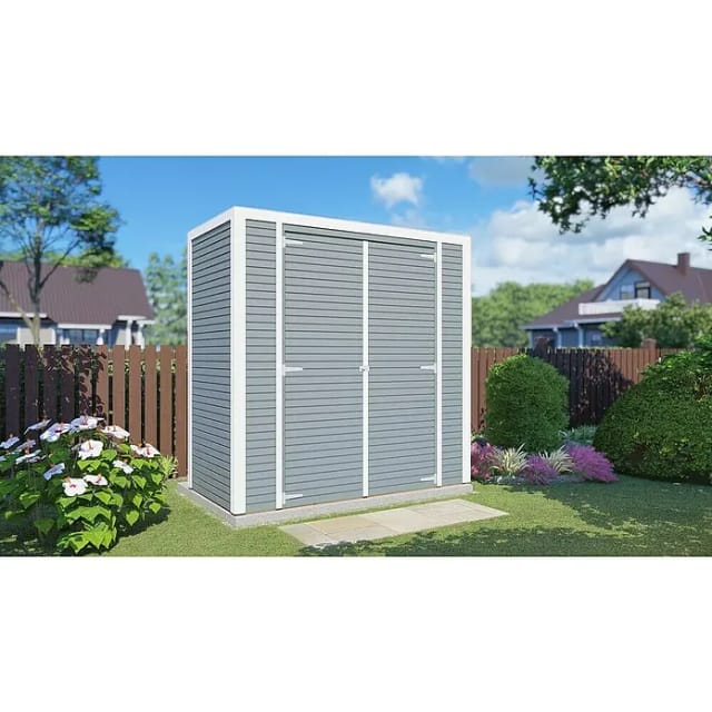 Bertilo Holz-Gartenhaus Box 1 Grau 208 cm x 103 cm FSC®