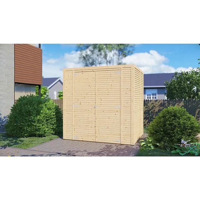 Bertilo Holz-Gartenhaus Box 2 Natur 208 cm x 157 cm FSC®