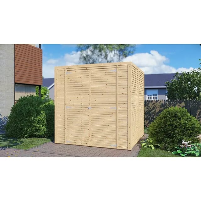 Bertilo Holz-Gartenhaus Box 3 Natur 208 cm x 202 cm FSC®