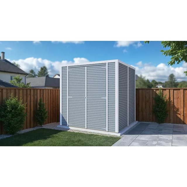 Bertilo Holz-Gartenhaus Box 3 Grau 208 cm x 202 cm FSC®