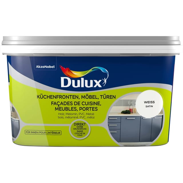 Dulux Fresh Up Lack für Küchen, Möbel und Türen Satin Weiß 2,