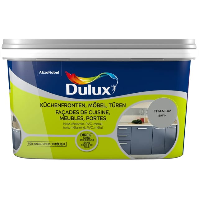 Dulux Fresh Up Lack für Küchen, Möbel und Türen Satin Titanium 2,