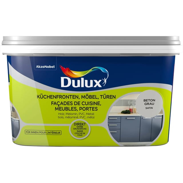 Dulux Fresh Up Lack für Küchenfronten, Möbel und Türen Satin Beton-Grau 2,