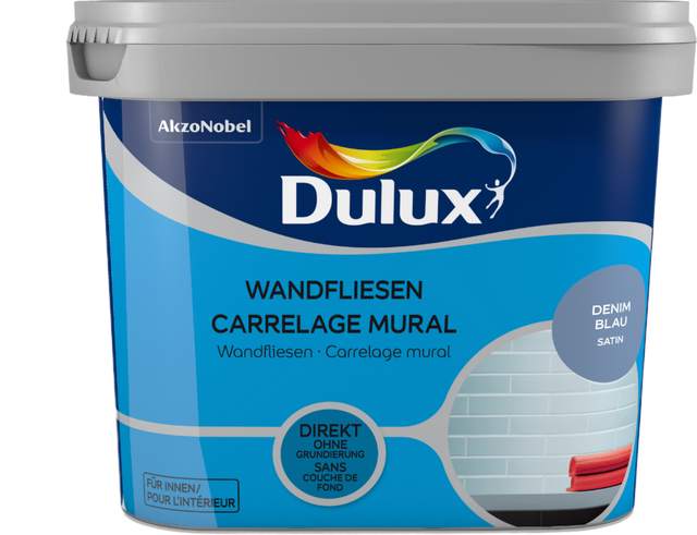 Dulux Fresh Up Wandfliesenlack Satin Denim Blue 750 ml