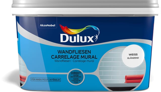 Dulux Fresh Up Wandfliesenlack Glänzend Weiß 2,