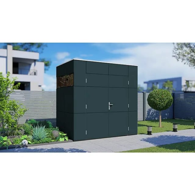 Bertilo Gartenhaus HPL Mini Anthrazit 231 cm x 152 cm FSC®