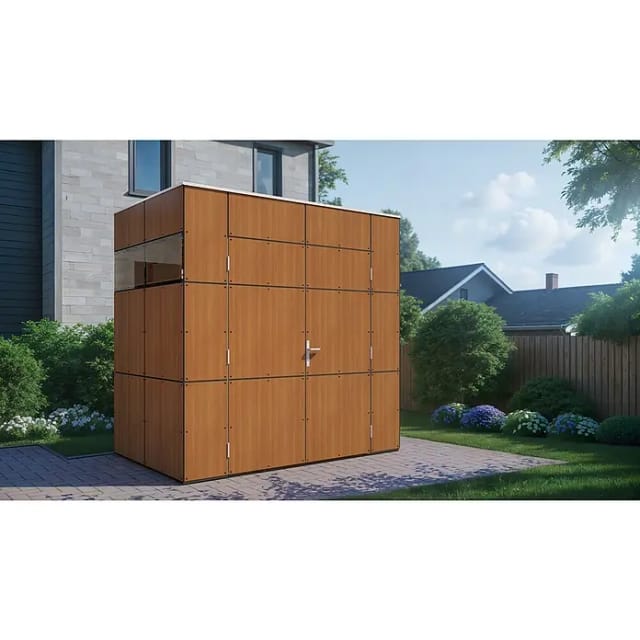 Bertilo Gartenhaus HPL Mini Italian Walnut 231 cm x 152 cm FSC®