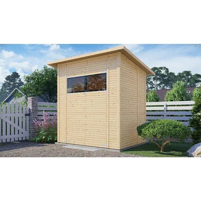 Bertilo Gerätehaus Pent Modern 2 Natur 208 cm x 157 cm FSC®