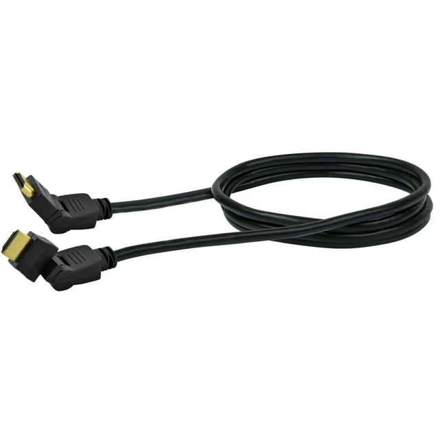 High-Speed HDMI-Kabel mit Ethernet Schwenkbar Schwarz 1,5 m