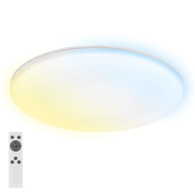 Briloner LED Badleuchte IP54 Dimmbar CCT Fernbedienung 35 cm Weiß