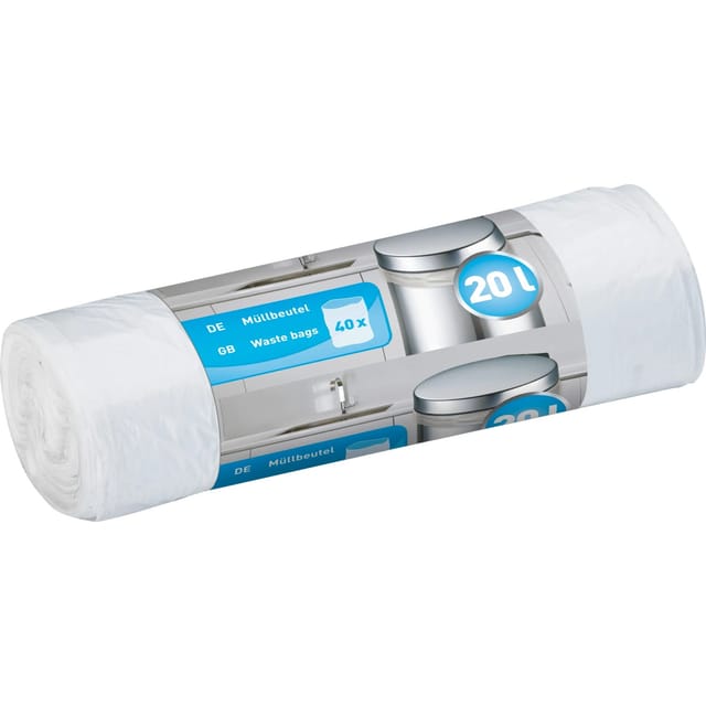 Müllbeutel 20, Transparent 40 Stück