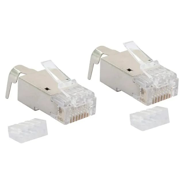 Schwaiger Netzwerkstecker-Set CAT 6A /CAT 7 Weiß