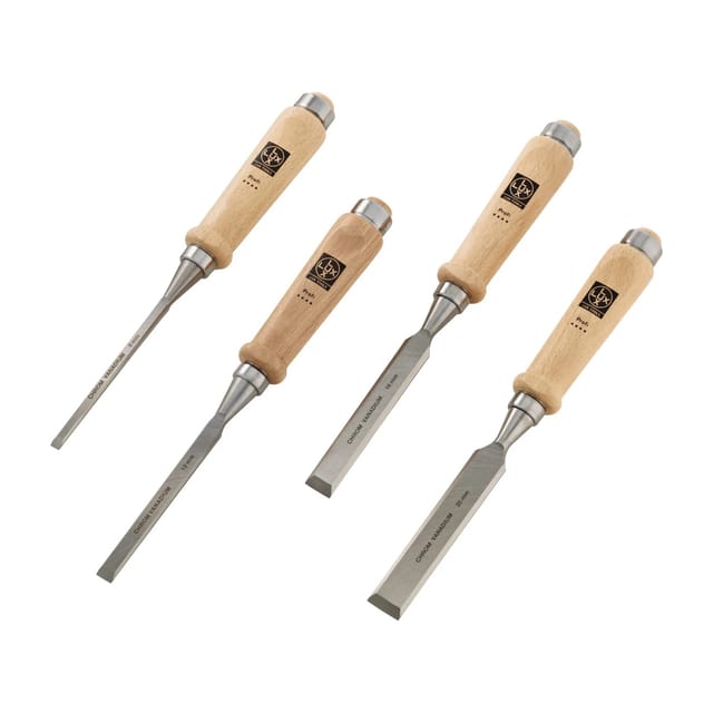 LUX-TOOLS Stechbeitel Satz 4-teilig Comfort