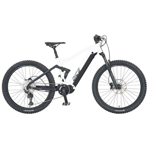 Prophete E-Bike MTB Dice 5.0 Full-Suspension Weiß-Schwarz Matt 27,5 Zoll