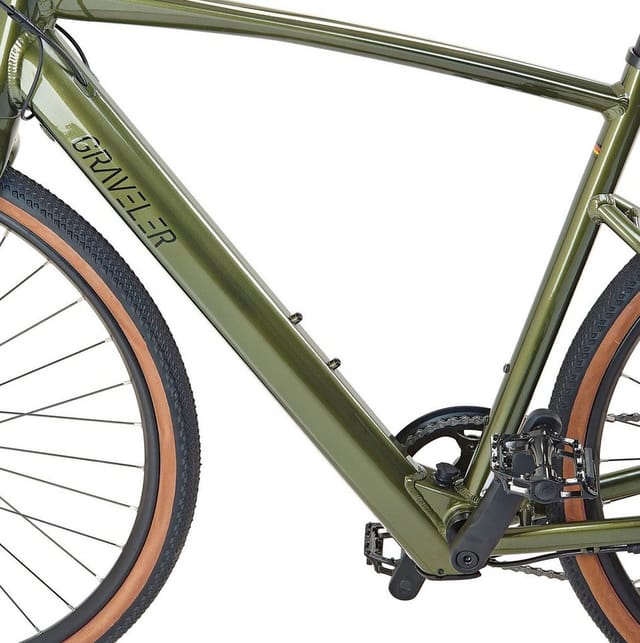 Prophete Gravel E-Bike Graveler 1.0 Herren Grün Metallic Glanz 28 Zoll