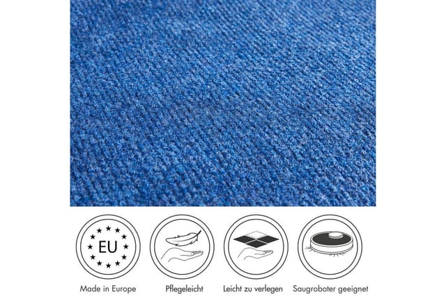 Andiamo Teppichboden Nadelfilz Milo Blau 200 cm x 300 cm