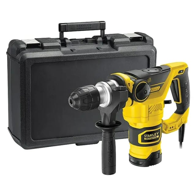Stanley FatMax 1250 W Bohrhammer FME1250K inkl. Tiefenanschlag mit Koffer