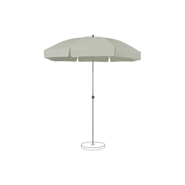 Suncomfort by Glatz Marktschirm Light Grey mit Handöffner