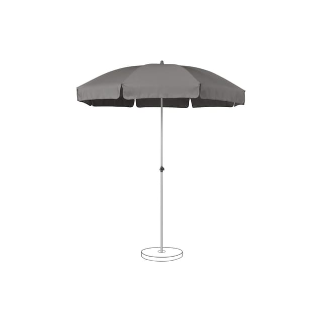 Suncomfort by Glatz Marktschirm Stone Grey mit Handöffner