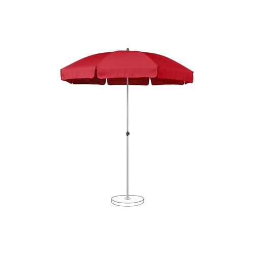Suncomfort by Glatz Marktschirm Rot Mit Weinrot mit Dreh- & Neigungsfunktion