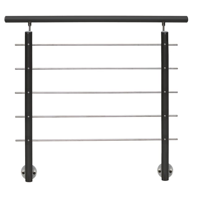 Treba Geländer-Set AB9 Seitliche Montage 150 cm Aluminium Anthrazit