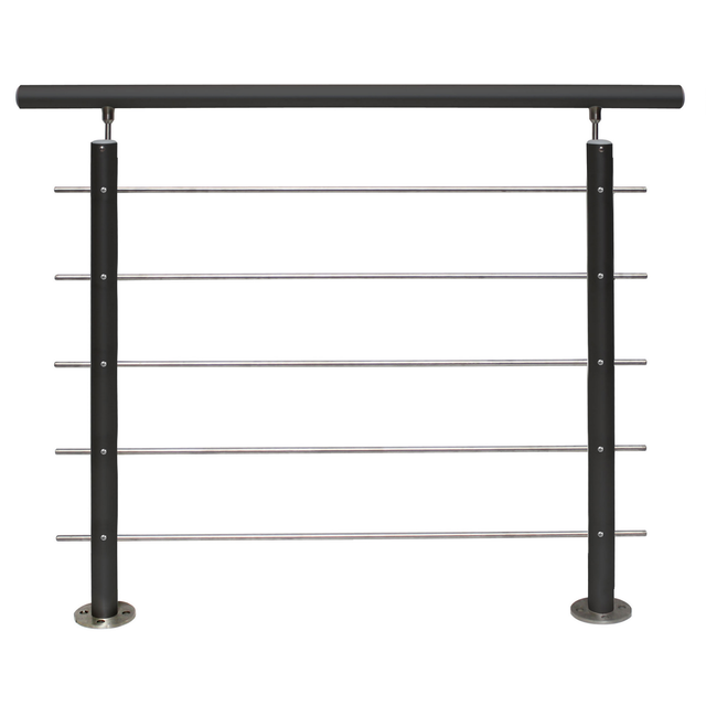 Treba Geländer-Set AB10 Bodenmontage 150 cm Aluminium Anthrazit