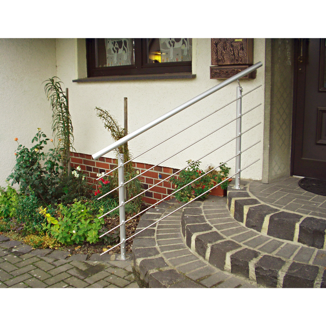 Treba Geländer-Set AB5 Seitliche Montage 150 cm Aluminium Eloxiert