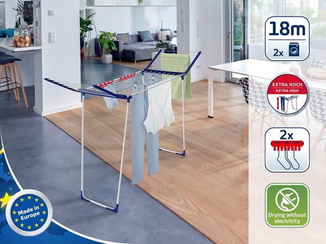 Leifheit Wäscheständer Pegasus Maxx Blau