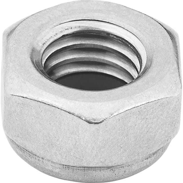 Sicherungsmutter M4 x 7 mm Außensechskant Edelstahl A2 50 Stück