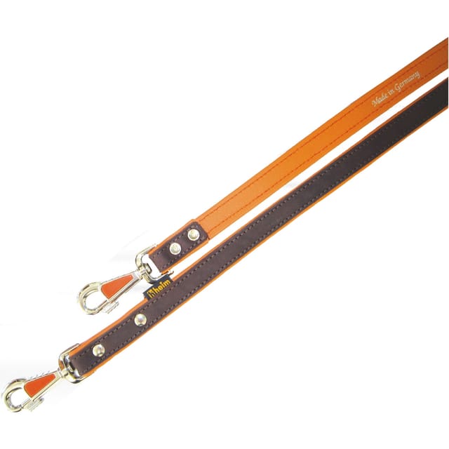 Heim Hunde-Vorführleine Toskana Breite 14 mm Länge 200 cm Braun-Terrakotta