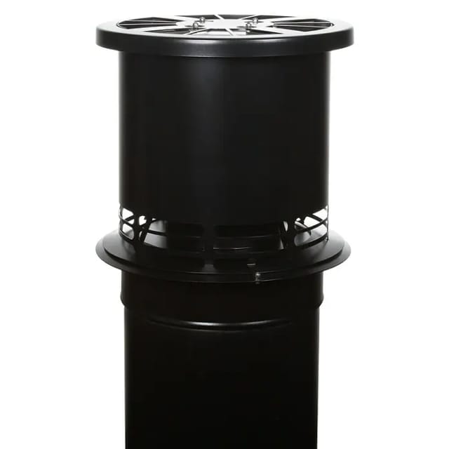 Aduro Rauchsauger Draft Optimizer Stahl Schwarz 50 cm x 39 cm x 39 cm
