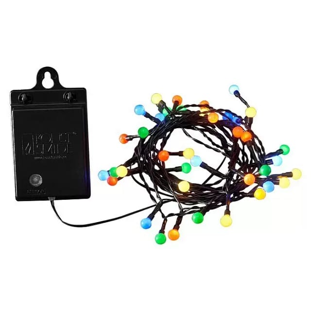 LED-Lichterkette Globes 40 bunte LEDs für innen und außen