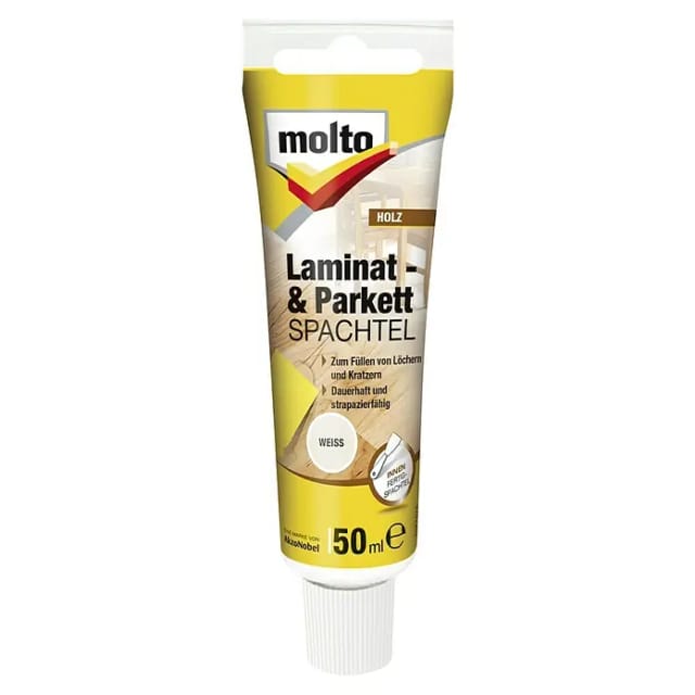 Molto Laminat- & Parkettspachtel Weiß 50 ml