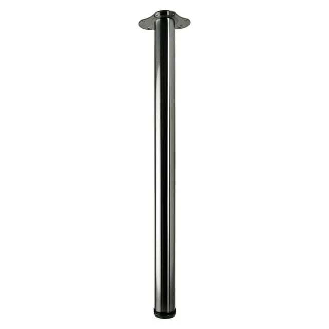 Hettich Tischbein Ø 60 mm 840 mm Edelstahl-Optik inkl. Montageplatte
